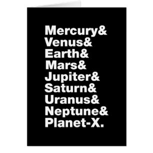 Grußkarte des Sonnensystems