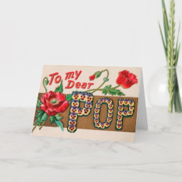 Grußkarte des Vintagen Pops Vatertag Karte