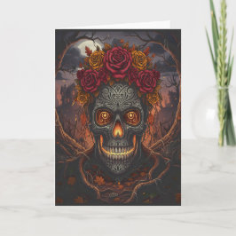 Grußkarte Día de los Muertos - Halloween Card Karte