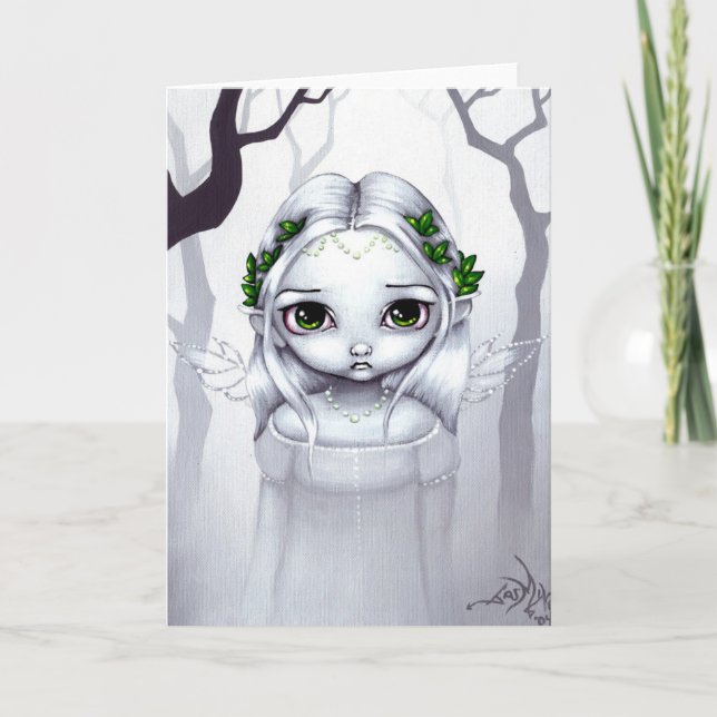 Grußkarte "Die letzten Blätter" Karte (Vorderseite)