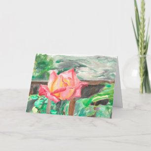 Grußkarte "Double Delight Rose" Amber Larsen Karte