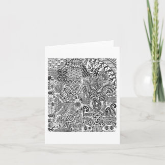 Grußkarte einiger Miniskizzen Karte