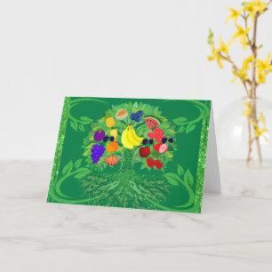 Grußkarte "Family Fruit Tree" Karte