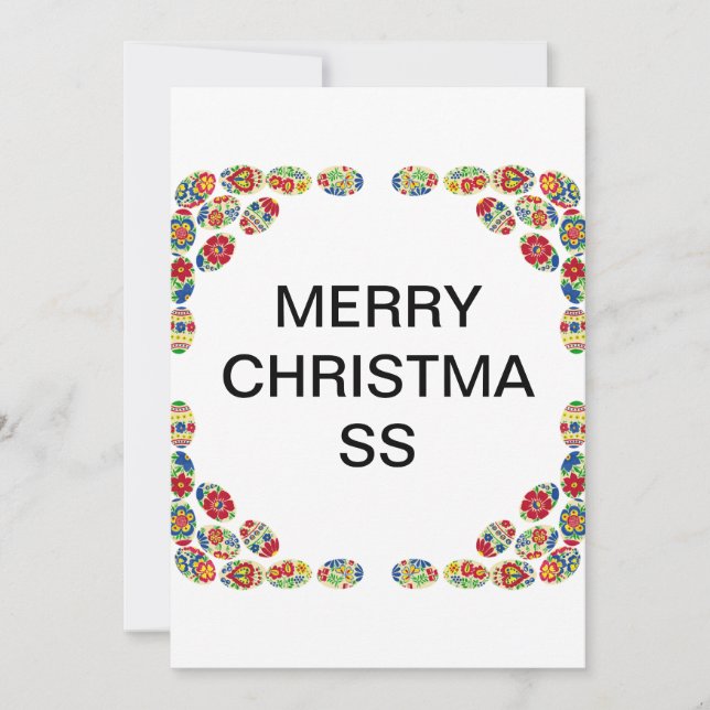 Grußkarte Feiertagskarte (Vorderseite)