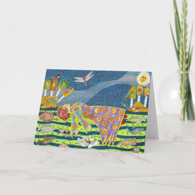 Grußkarte Feiertagskarte (Vorderseite)