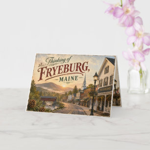 Grußkarte Fryeburg, Maine Karte