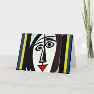 Grußkarte für abstrakte Kunst Dankeskarte