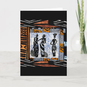 Grußkarte für afrikanische Stile Karte
