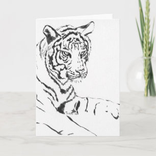 Grußkarte für Bengalisches Tiger Karte