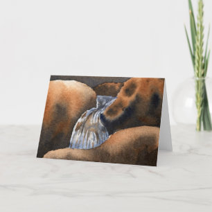 Grußkarte für Bergwasser Karte