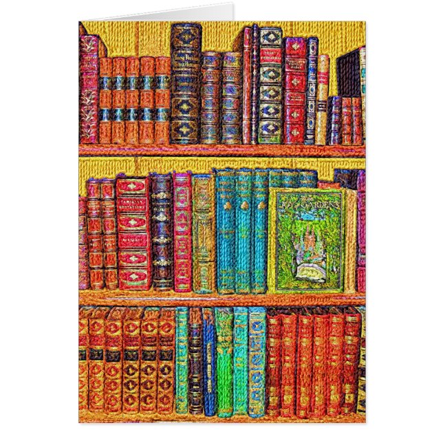 Grußkarte für Bibliotheksbücher (Vorne)