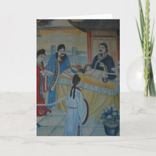 Grußkarte für Chinesische Wandmalerei Karte