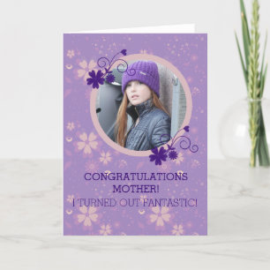 Grußkarte für das Foto der Mutter Karte