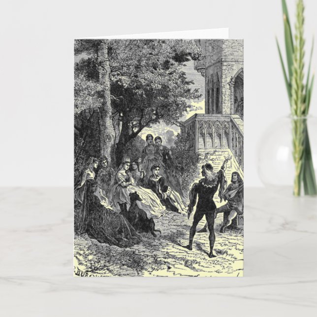 Grußkarte für das Mittelalter Karte (Vorderseite)