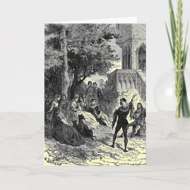 Grußkarte für das Mittelalter Karte (Vorderseite)