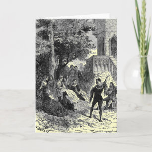 Grußkarte für das Mittelalter Karte