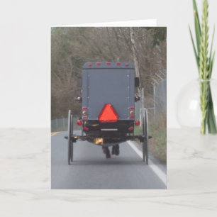 Grußkarte für das Pferd und die Buggy Karte