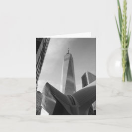 Grußkarte für das World Trade Center in Gray Karte
