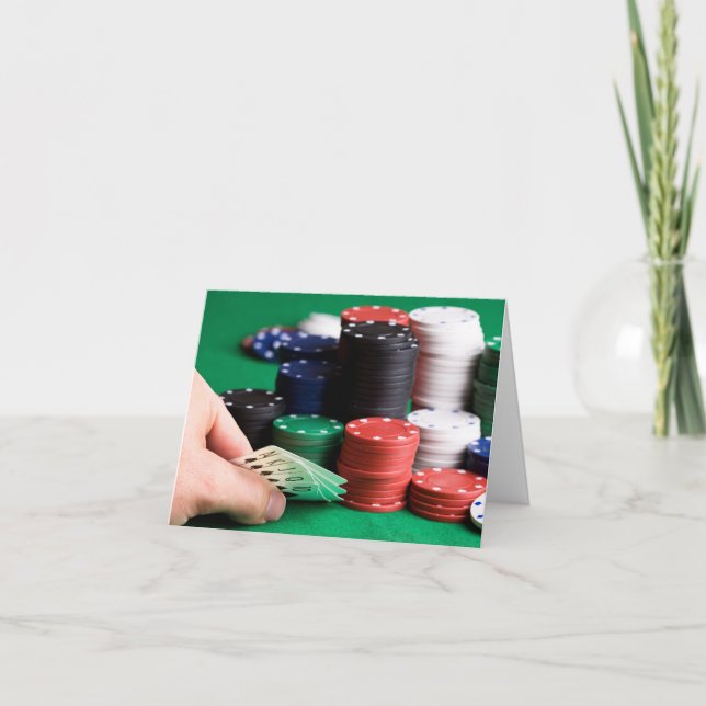 Grußkarte für den benutzerdefinierten Poker Karte (Vorderseite)