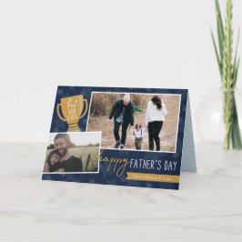 Grußkarte für den besten Vater Award Foto Karte