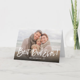Grußkarte für den besten Vater je Vatertag Foto Karte