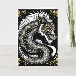 Grußkarte für den chinesischen Neujahrsdrachen Karte