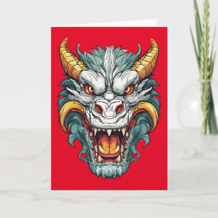 Grußkarte für den chinesischen Neujahrsdrachen Karte