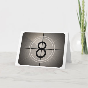 Grußkarte für den Filmzähler Karte