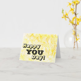 Grußkarte für den gelben Spritzer Karte