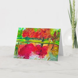 Grußkarte für den Herbst Karte