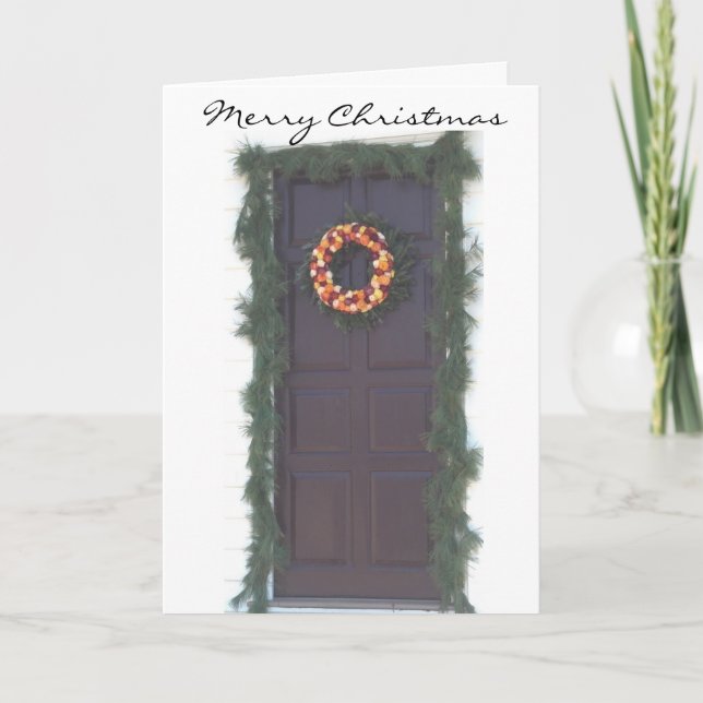 Grußkarte für den Kolonialurlaub Feiertagskarte (Vorderseite)