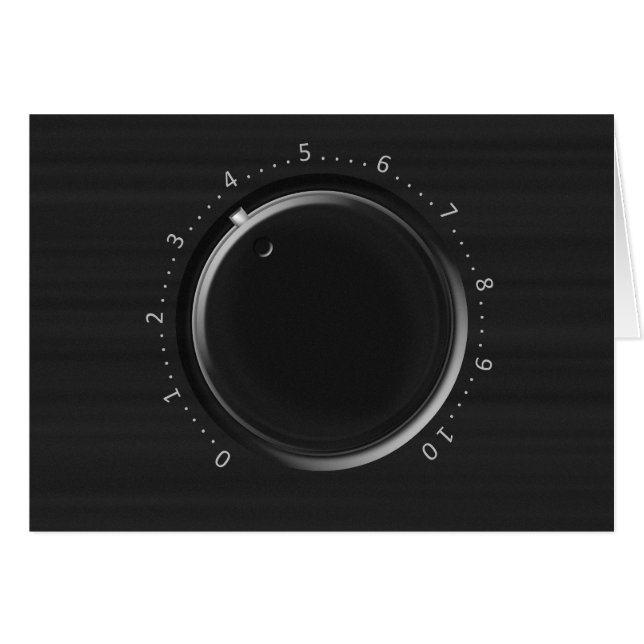 Grußkarte für den Lautstärkeregler (Vorderseite (Horizontal))