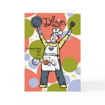 Grußkarte für den Mann, der Lieben zum Kochen!