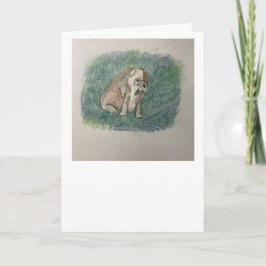 Grußkarte für den spanischen Bull-Hund Karte