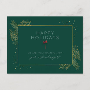 Grußkarte für den Urlaub in Unternehmen Postkarte