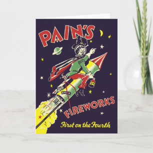 Grußkarte für den Vintagen Amerikanische Unabhängi Karte