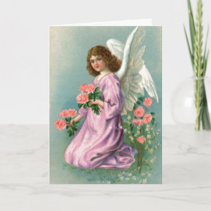 Grußkarte für den Vintagen Osterangel Feiertagskarte