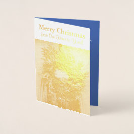 Grußkarte für den Weihnachtsschaden Folienkarte