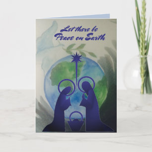 Grußkarte für den Weltfrieden Feiertagskarte