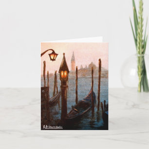 Grußkarte für die Gondeln von Venedig Karte