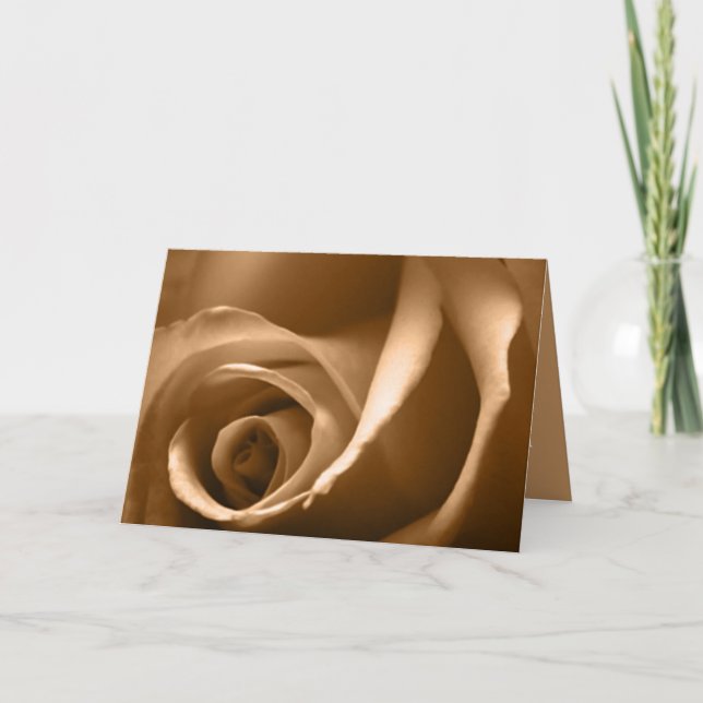 Grußkarte für die Rose Herbst Einladung (Vorderseite)