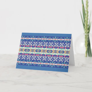 Grußkarte für die Urlaubssaison Karte