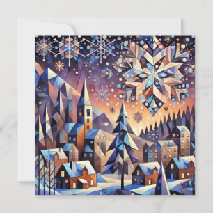 Grußkarte für die Winternacht