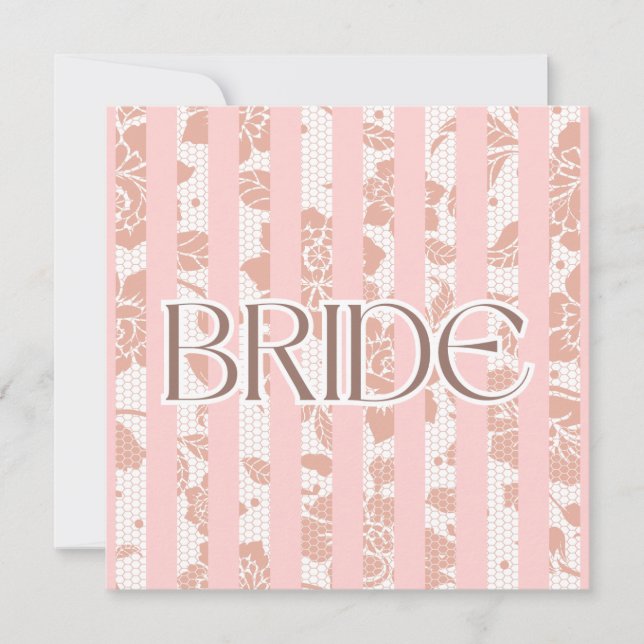 Grußkarte für eine Braut (von Orievolvedesigns) Karte (Vorderseite)