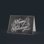 Grußkarte für Feiertage - Happy Holidays Feiertagskarte<br><div class="desc">Feiern Sie die Saison mit dieser modernen und stilvollen Urlaubskarte von Berry Berry Sweet.</div>