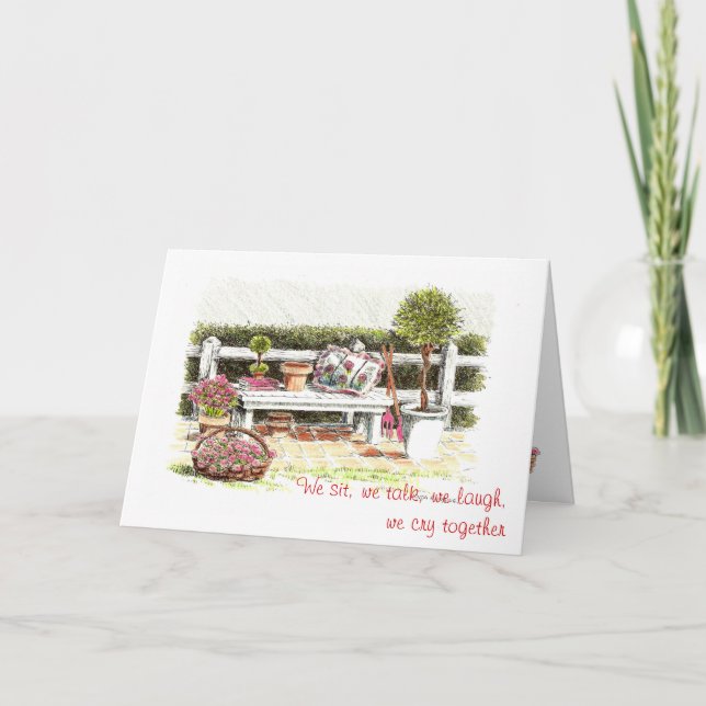 Grußkarte für Freund, Liebhaber, Kunst im Familien Karte (Vorderseite)