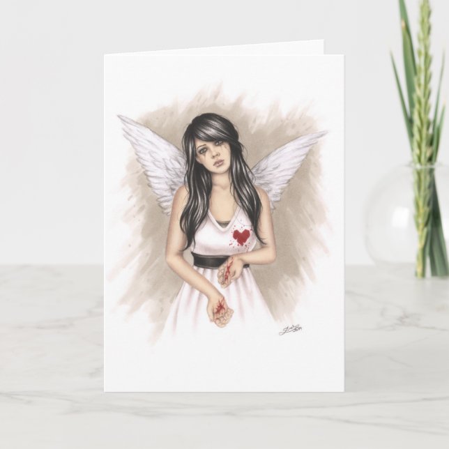 Grußkarte für gebrochene Herzen Feiertagskarte (Vorderseite)