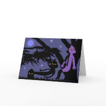 Grußkarte für Geister und Grabstein