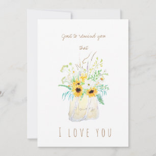 Grußkarte für gelbe Sonnenblumen Einladung