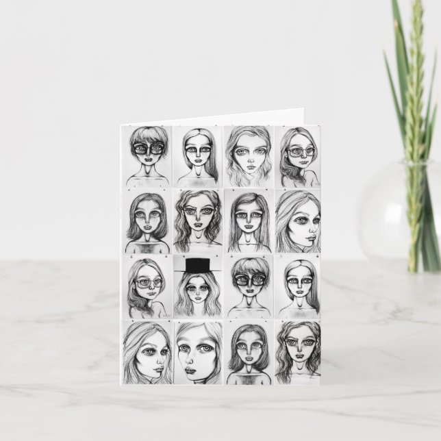 Grußkarte für große Mädchen Karte (Vorderseite)